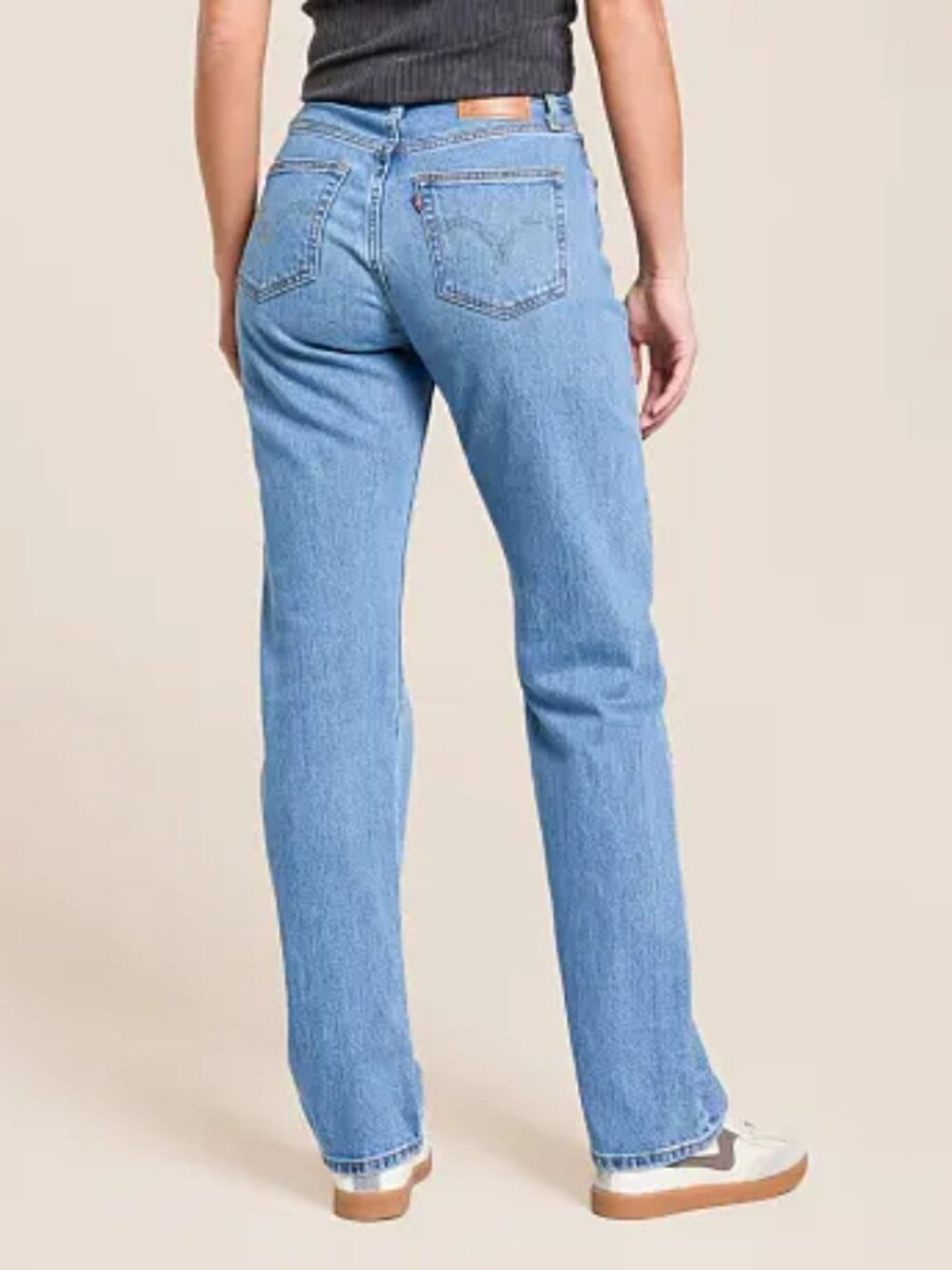 Levi's 501 Curve Straight Stretch Jeans Size 28 Button Fly Medium Wash - Picture 14 of 14